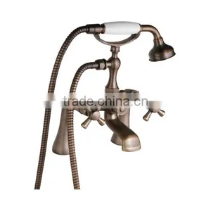 Oil Rubbed Bronze Antique Brass Shower Faucet thumbnail-4