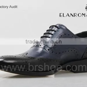 Newest Brogue Genuine Leather Men Shoes thumbnail-3