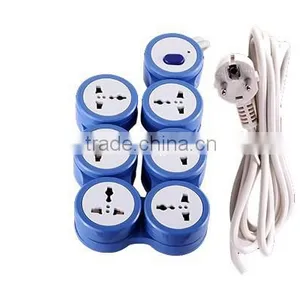 New Invention Universal Circle Socket Electrical Color Glass Plug Socket Safe Made in China Extension Socket thumbnail-4