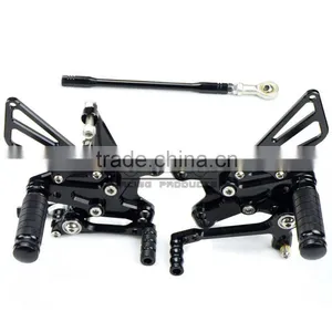 ARS-10R/11 Wholesale Billet Aluminum Motorcycle Rearset Replacement Parts for Kawasaki ZX10R 2011 thumbnail-6