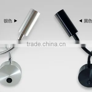 Bedroom Wall Lights Flexible Led Bedside Wall Lamp Black Aluminum Light Painting Lamp Bedside Lamp Hotel thumbnail-6