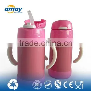 Pink Baby Stainless Sippy Botte,BPA Free thumbnail-2