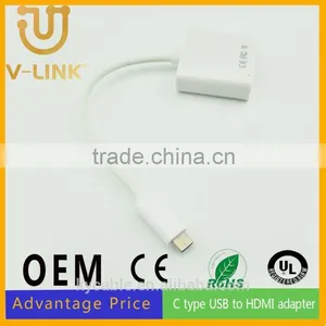 High Performance White Usb 3.1 Type c Hub With Usb Male to Hdmi Female Adapter thumbnail-1