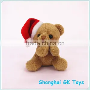 10cm Christmas Teddy Bear Keychain thumbnail-1