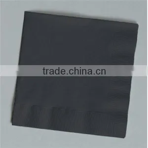 16*16" Environment-Friendly Disposable Black Paper Napkin Printed Napkin or Color Napkin thumbnail-1