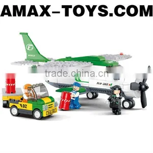 Bd-7530362 Children Building Block Transport Plane Plastic Intelligent Building Block 251pcs thumbnail-1