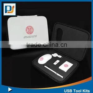 Hot Selling Usb Travel Charging Set in White/computer Usb Kit for Traveling Use/power Bank Travel Set thumbnail-2