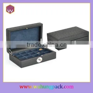 Leather Watch and Cufflink Box Leather thumbnail-4