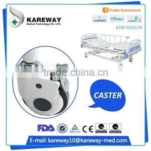 China Supplier Medical Equipments Manual Hospital Abs Three Crank Manual Medical Bed thumbnail-3