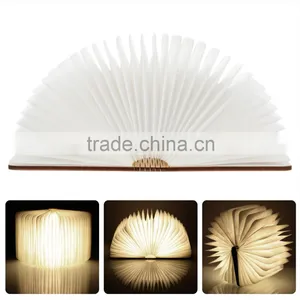 Folding LED Nightlight Creative LED Book Light Lamp Best Home Novelty Decorative USB Rechargeable Lamps White/Warm/Blue/Red thumbnail-4