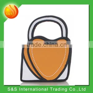 2015 New Arrival 3d Comic Polular Lady Hand Paper Carry Bag Coin Bag thumbnail-3