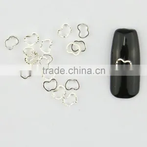 Factory Supply Metal Nail Art Circle Gold & Silver Mini DIY Lace Ring Design thumbnail-4