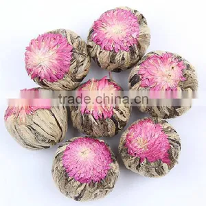 Hot Selling China Tea Hand-made Artist Tea Blooming Tea Two Dragon Playing Pearl thumbnail-6