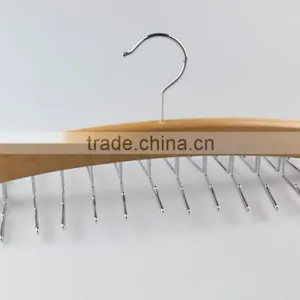 New Style Tie Wooden Hanger Rack thumbnail-4