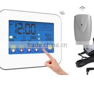 RF Wireless Weather Station With Touch Screen Sound Controlled Backlight #S636BS thumbnail-2
