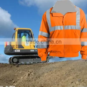 High Visibility Winter Construction Keep Warm Reflective Work Safety Workwear Jacket thumbnail-3