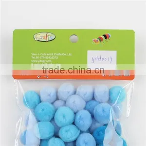 Factory Supply DIY Crafts Blue Series Pompoms Toys for Kids or Wedding Party Decoration thumbnail-3