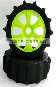 1/8 RC Buggy Snow Car Tires and Wheel Rims thumbnail-1