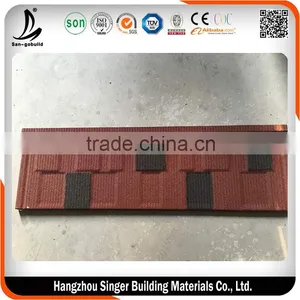 SGB Stone Coated Galvalume Metal Roofing Sheets/Stone Coated Steel Roofing Tile thumbnail-3