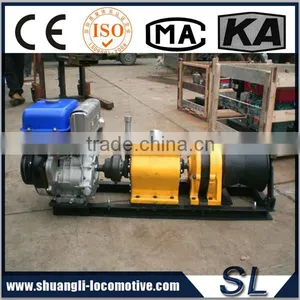 11025lbs Traction Gasoline or Diesel Engine Powered Rope Pulling Winch For The Wild Mountain Construction thumbnail-3