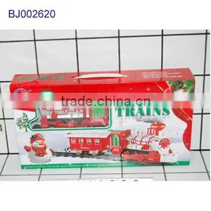 Happy Kids Toy Christmas Gift Traditional Plastic Slot Toy Train With Smoke thumbnail-1