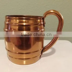 High Quality Solid Copper Bar Mug ,Copper Drinking, Copper Mug, Moscow Mule Copper Mugs, Solid Copper Mug, Copper Beer Mugs thumbnail-1