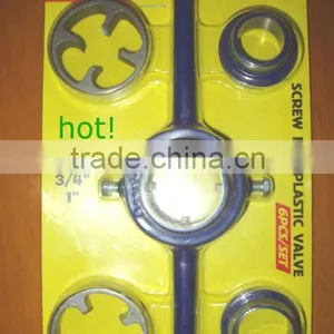 6PC PLASTIC NPT DIE SET PVC TOOLS PIPE THREAD MAKER Supplier's Choice thumbnail-1