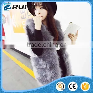 2016 Fashion Faux Fur Vest for Ladies Winter Waistcoat thumbnail-4