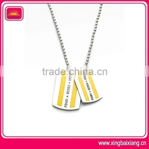 Fashion Metal Decoration Hanging Couple Dog Tag thumbnail-1