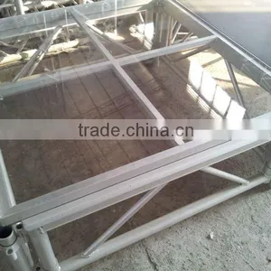 Exhibition Aluminium Lighting Stage Truss,aluminium Stage Truss,trade Show Aluminium Stage With Glass Plywood Platform thumbnail-5