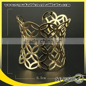 Custom Engraved Wide Metal Bracelet, Metal Plate Bracelet Quality Choice thumbnail-6
