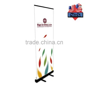 US Stock-Black Good Quality Sliver Standard Roll Up Banner Stand(Stand Only) thumbnail-1