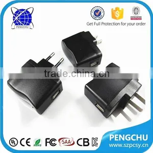 Portable US AU UK EU Plugs 5V 1.5A USB Power Charger thumbnail-3