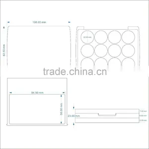 Wholesale, Hot Sale Empty Eyeshadow Container ,makeup Eyeshadow Packaging thumbnail-4