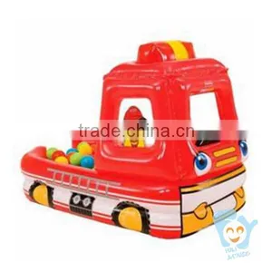 Cheap New Giant 0.55mm Pvc Tarpaulin Fire Truck Inflatable Bounce House thumbnail-5