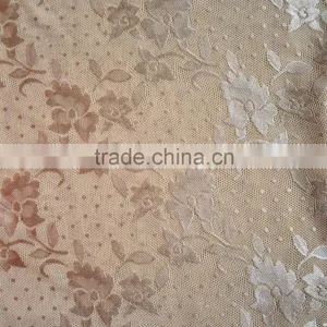 Factory New Design 90/10 Nylon Spandex Floral Patern Jacquard Fabric, Female Dress Jacquard Fabric thumbnail-1
