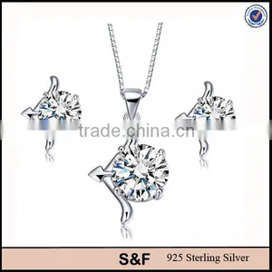 Diamond Pendant Jewelry Genuine Gemstone Silver Jewelry thumbnail-1