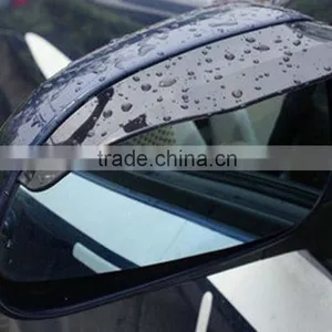 New Design Flexible PVC Car Accessories Rearview Mirror Rain Shade Rainproof Blades /Car Back Mirror Eyebrow Rain Cover thumbnail-1