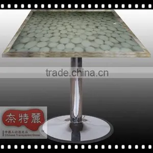 Polished Artificial Pebble Stone Panel, Hotel Stone Furniture thumbnail-4