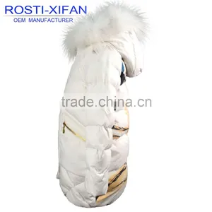 Kids Duck Down Jacket With Raccoon Hood for Children Winter Jacket thumbnail-2