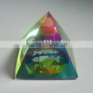 Cheap Wholesale Crystal Pyramid Paperweight OSM003 thumbnail-1