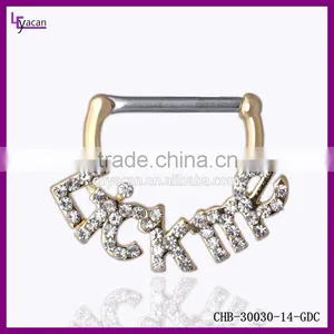 Wholesale 316L Stainless Steel Body Piercing Jewelry Nipple Shield Jewelry thumbnail-1