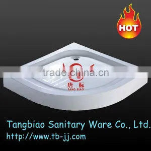 Customized Design White Marble Round Tray ,shower Tray thumbnail-1