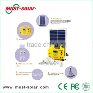 20W 30W AC/DC Portable Solar Lighting System for Home Solar Lighting Kit With Mobile Changer Ledbulb Mini Fan thumbnail-5