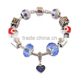 2015 Hot Selling New Trendy Colorful Zinc Alloy Murano Bead Bracelet for Sale thumbnail-6
