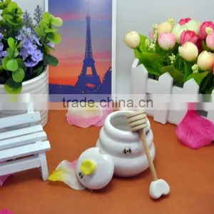Meant to Bee Ceramic Honey Pot Cute Wedding Favors thumbnail-4