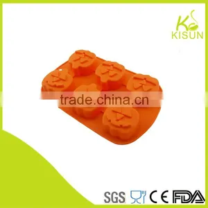 Cake Mould 6pcs Pumpkin Shape in Silicone Material thumbnail-1