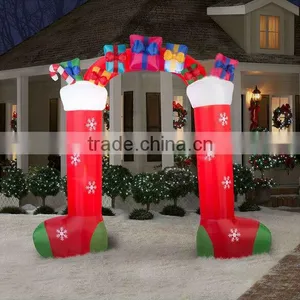 Inflatable Christmas Arch/ Inflatable Socks Arch thumbnail-1