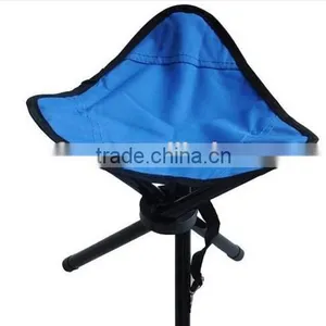 Cheap Portable Lightweight Folding Tripod Stool With Carry Bag, Mini Folding Stool Beach Chair thumbnail-2