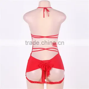 Popular Design Spandex Red Color Girls Sexy Nightwear 2016 Sexy Plus Size Lingerie thumbnail-6